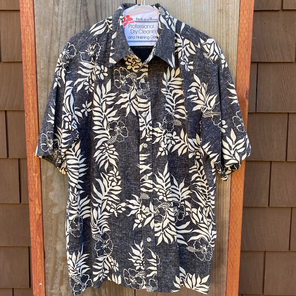 Vintage Go Barefoot Hawaiian Shirt XL